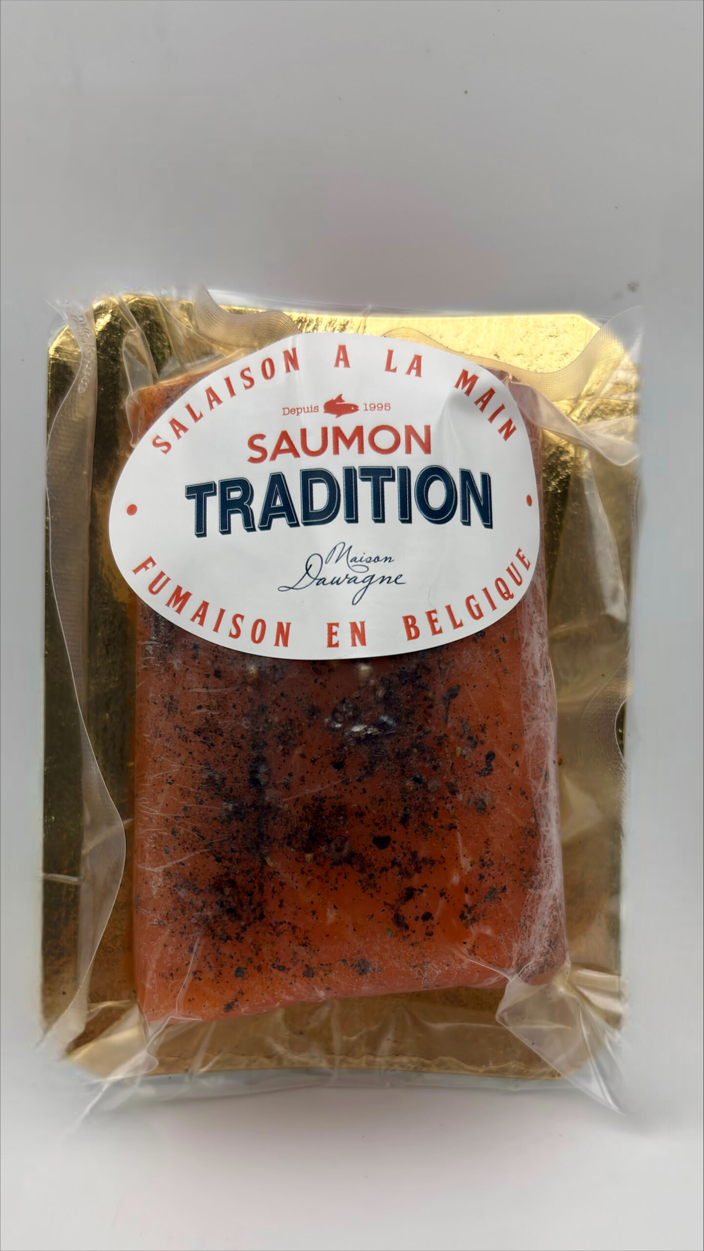 Cœur de Saumon fumé au 10 poivres (+/- 200gr)